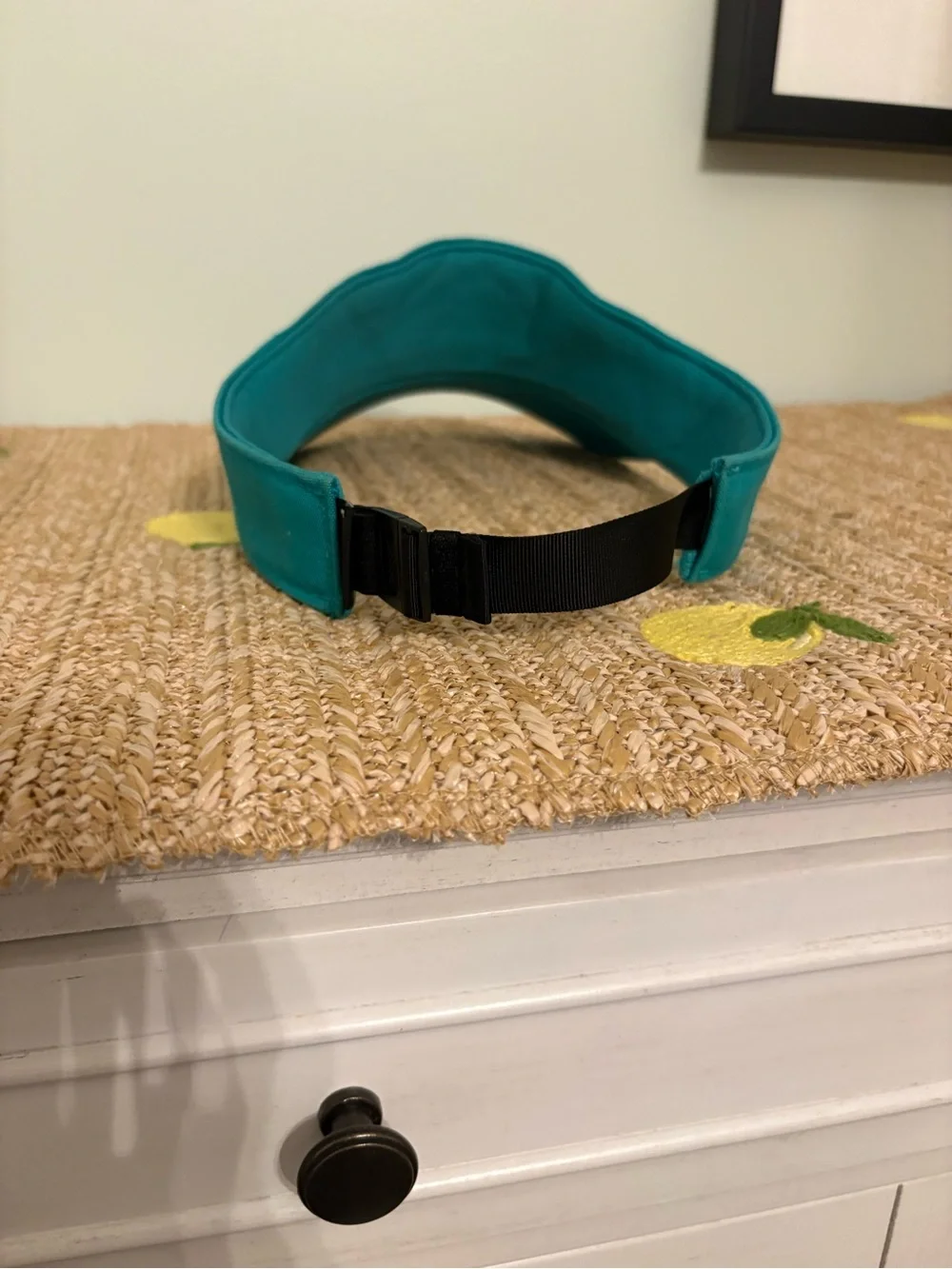 Vintage Patagonia Adjustable Visor Teal Blue Outdoor Hiking Trail Hat One Size
